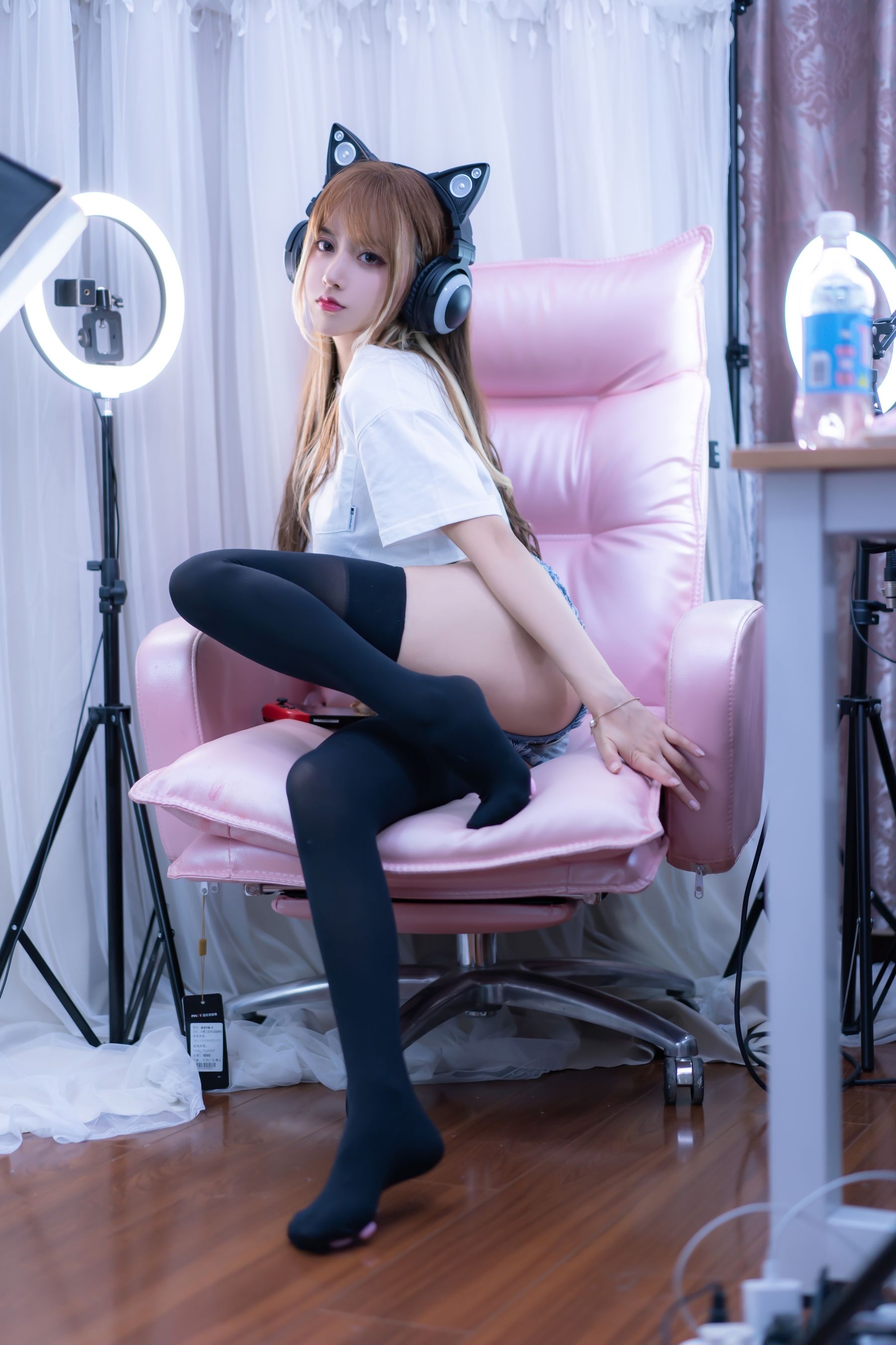 [Cosplay]米线线sama–电竞猫咪写真套图插图5